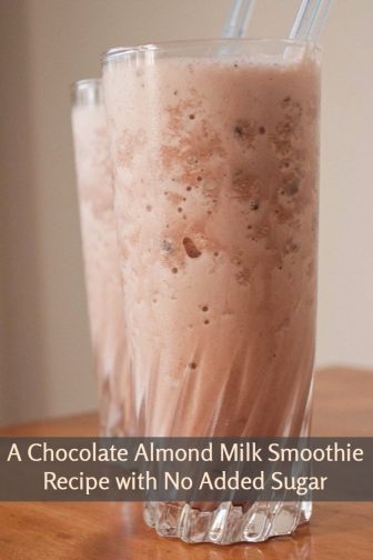 A Chocolate Almond Milk Smoothie Recipe with No Added Sugar A Chocolate Almond Milk Smoothie Recipe with No Added Sugar