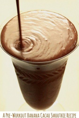 Banana Cacao Mucuna Pre-Workout Smoothie