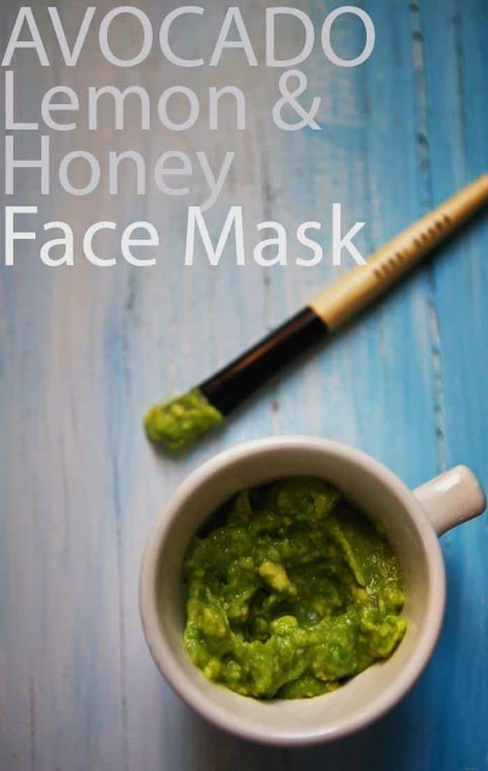 Avocado lemon honey face mask 