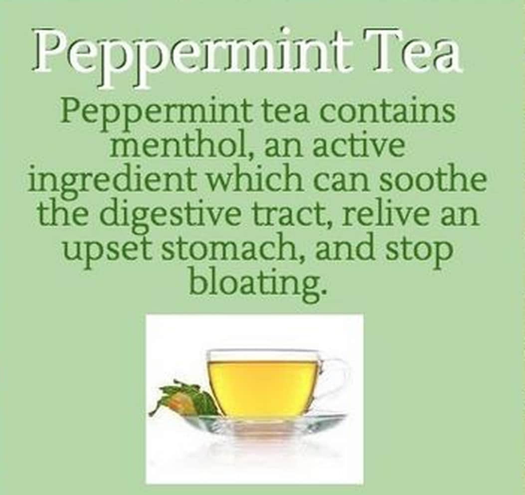 Peppermint tea bloating