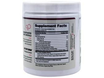 Snap Nitric Oxide Supplement Facts Panel